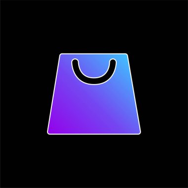 Mavi torba gradyan vektör simgesi