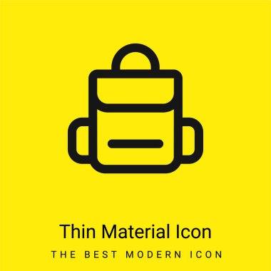 Sırt çantası en az sarı malzeme simgesi