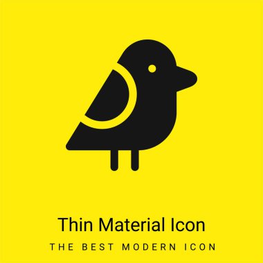 Kuş minimal parlak madde simgesi