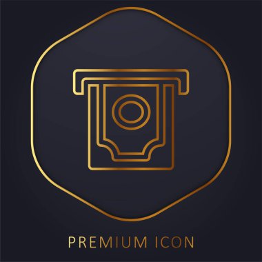 ATM altın hat prim logosu veya simgesi