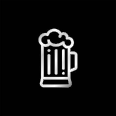 Bira gümüş kaplama metalik simge