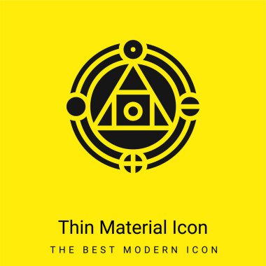 Alchemy minimal bright yellow material icon clipart