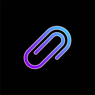 Eklentiler mavi gradyan vektör simgesi