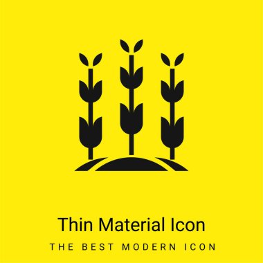 Agriculture minimal bright yellow material icon clipart