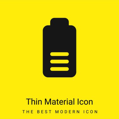 Pil en az parlak sarı madde simgesi