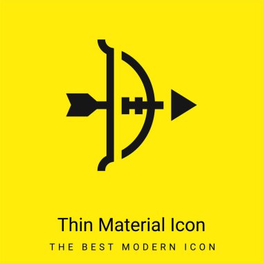 Okçuluk en az parlak sarı madde simgesi