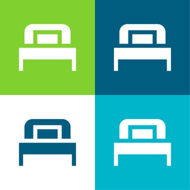 Yatak Düz 4 renk en küçük simge kümesi