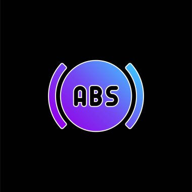Abs mavi gradyan vektör simgesi