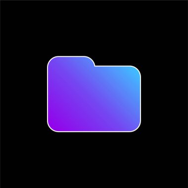 Arayüz mavi eğimli vektör simgesi için Siyah Dizin Şekli