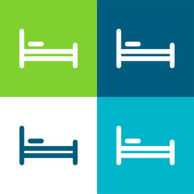 Yatak Düz 4 renk en küçük simge kümesi