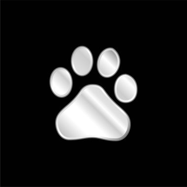 Baidu gümüş kaplama metalik simgesi