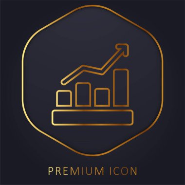 Çubuk Altın Çizgi prim logosu veya simgesi