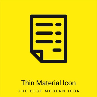 Bill en az parlak madde simgesi