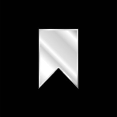 Yer imleri gümüş kaplama metalik simge