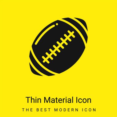 American Football minimal bright yellow material icon clipart