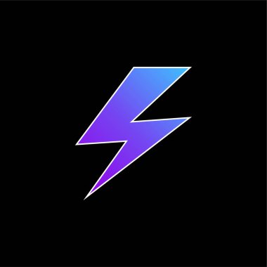 Cıvata mavi eğimli vektör simgesi