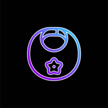 Önlük mavi gradyan vektör simgesi