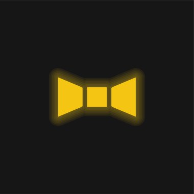 Papyon sarı parlak neon simgesi