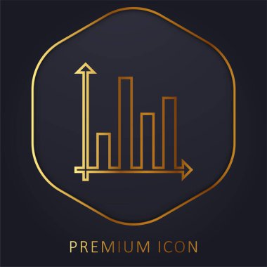 Altın çizgi prim logosunu ya da simgesini analiz et
