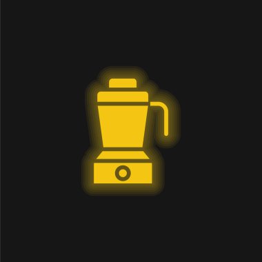 Blender sarı parlak neon simgesi