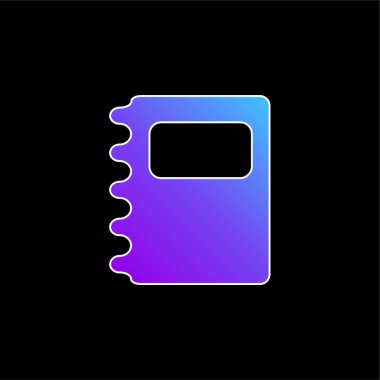 Gündem mavi gradyan vektör simgesi