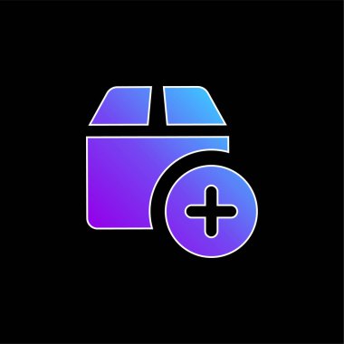 Mavi gradyan vektör simgesi ekle