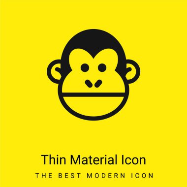 Animal minimal bright yellow material icon clipart