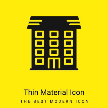 Daire minimal, parlak sarı madde simgesi