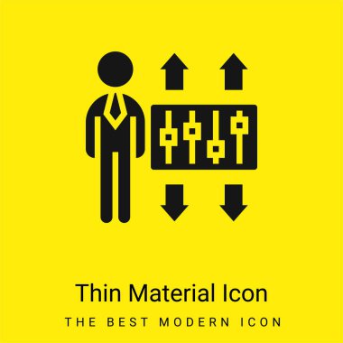 Adaptation minimal bright yellow material icon clipart