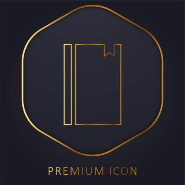 Altın satır premium logosu ya da simgesi