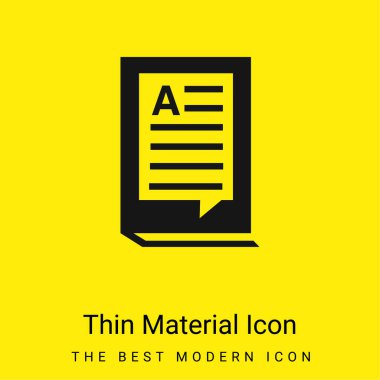 Kitap En Küçük Parlak Sarı Madde Simgesi ile Kapalı