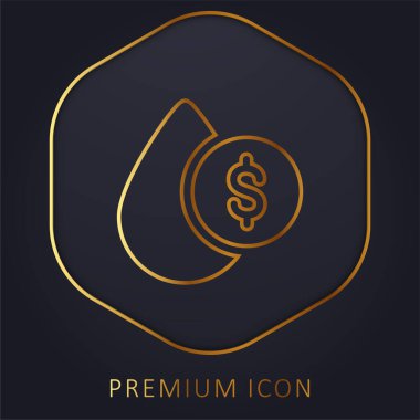 Kan Damlası Altın Hat prim logosu veya simgesi