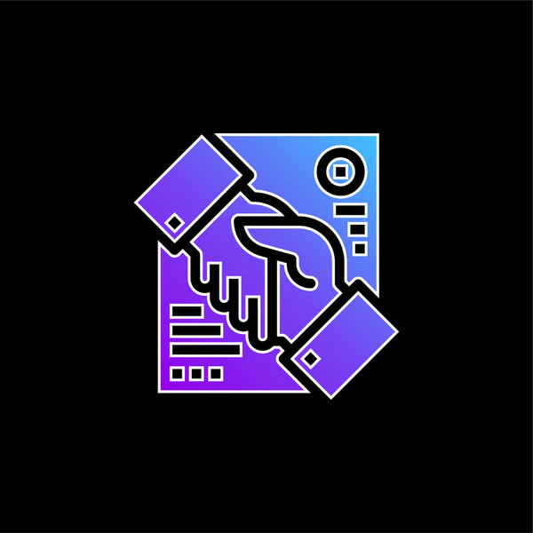 Символ синего градиента