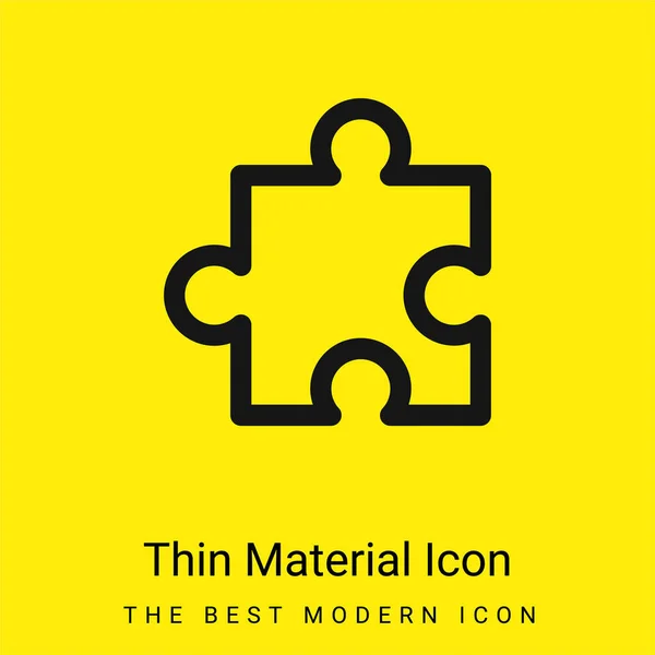 Add Minimal Bright Yellow Material Icon — Stock Vector