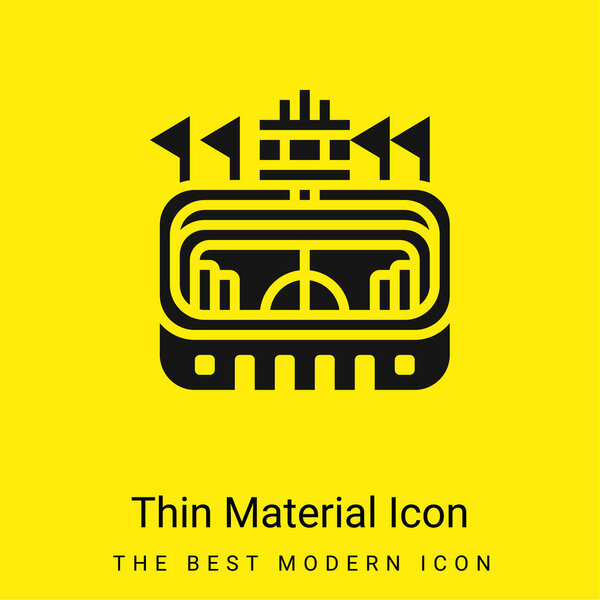 Arena minimal bright yellow material icon