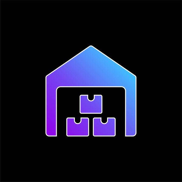 Значок синего градиента