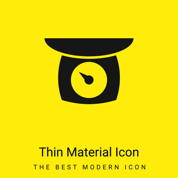 Баланс минимальный ярко-желтый значок материала