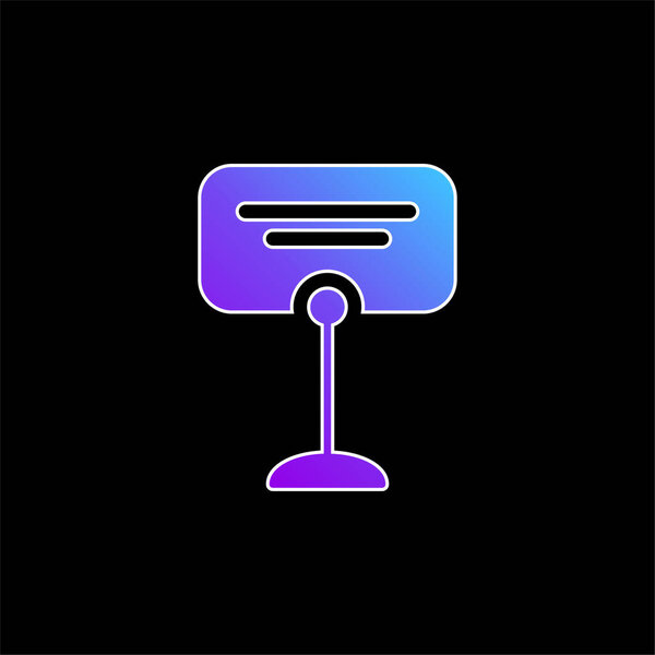 Значок синего градиента