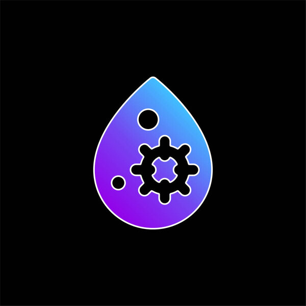 Blood blue gradient vector icon