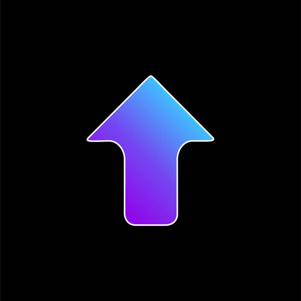 Arrow Pointing Upwards blue gradient vector icon