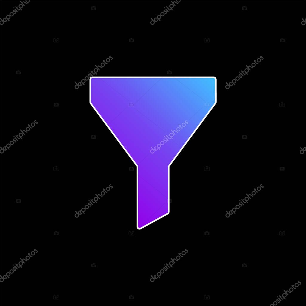 Big Funnel blue gradient vector icon