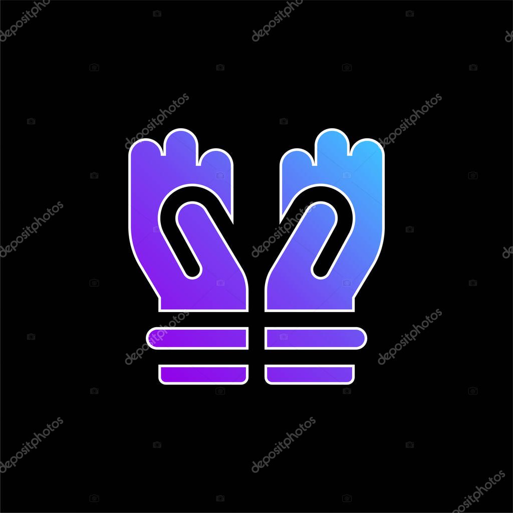 Bless blue gradient vector icon