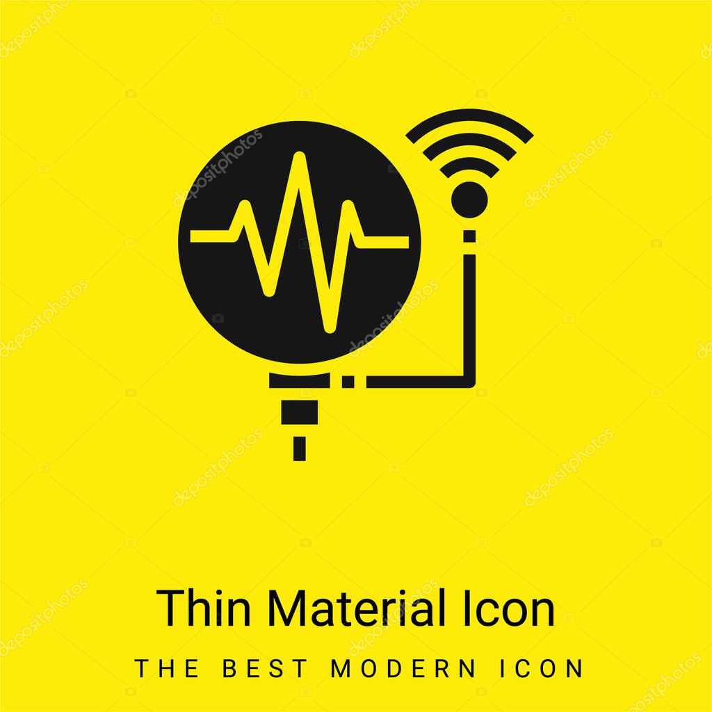Assistant minimal bright yellow material icon