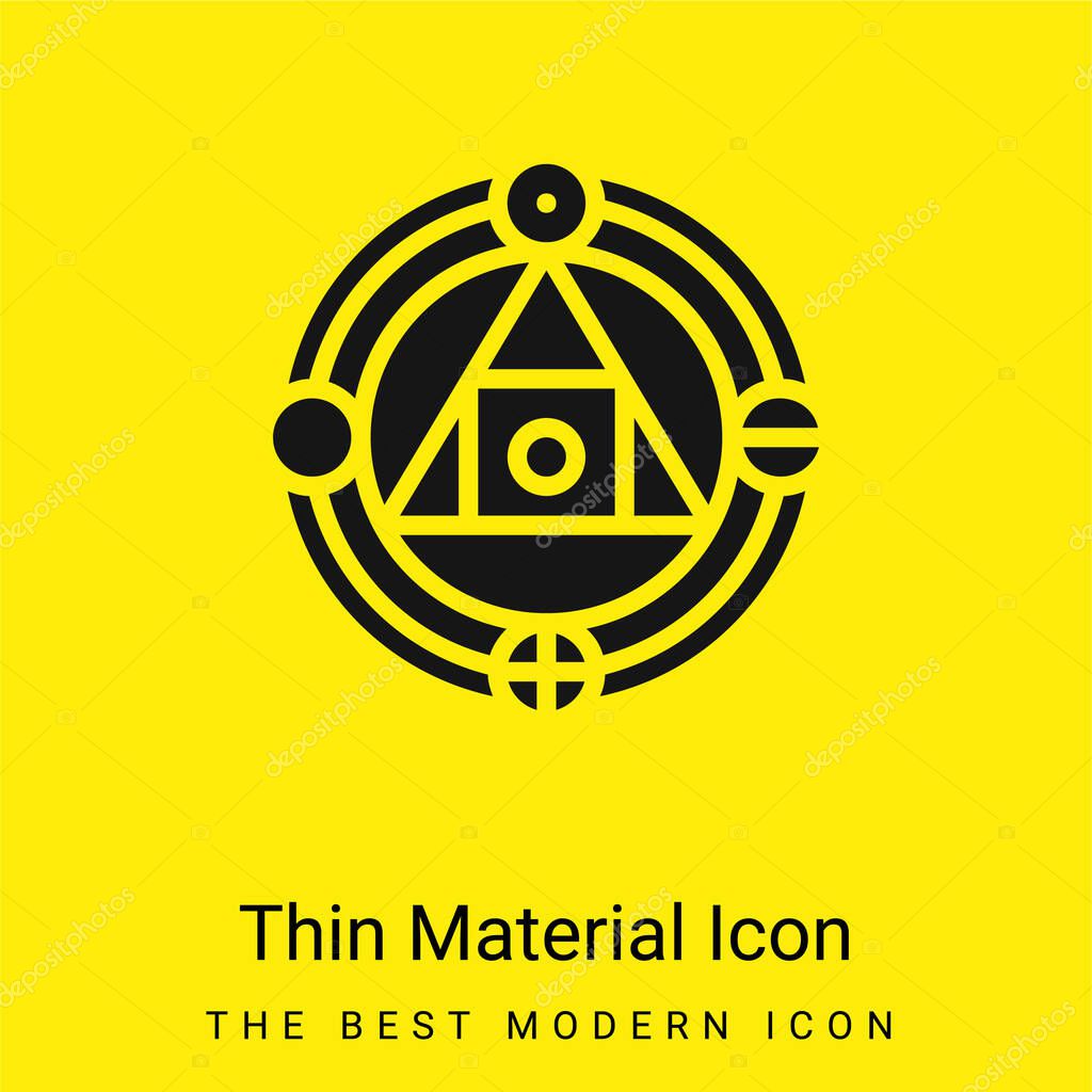 Alchemy minimal bright yellow material icon