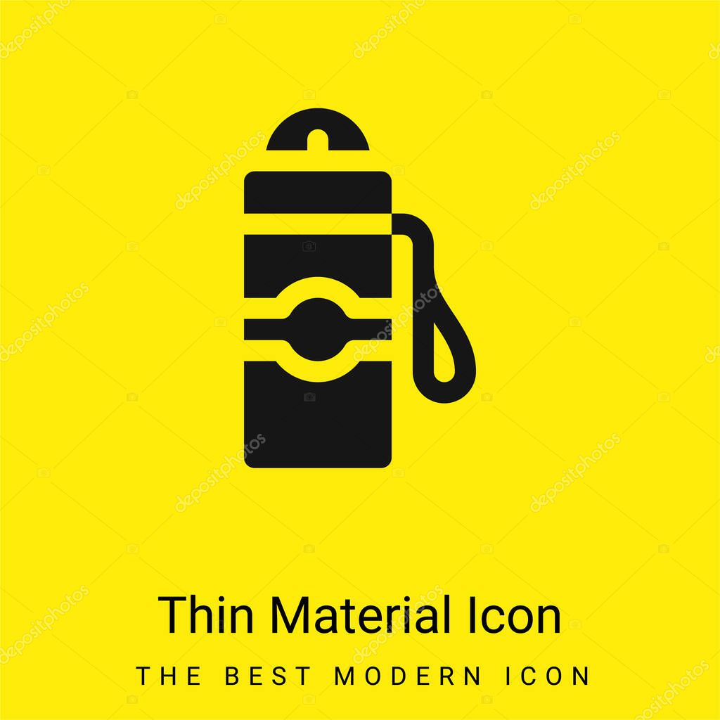 Bottle minimal bright yellow material icon