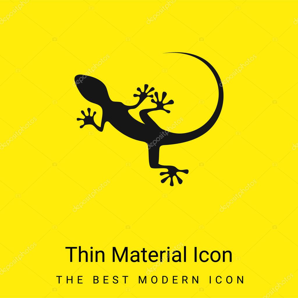 Animal minimal bright yellow material icon