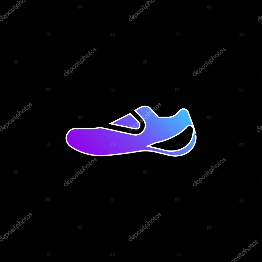 Boot blue gradient vector icon