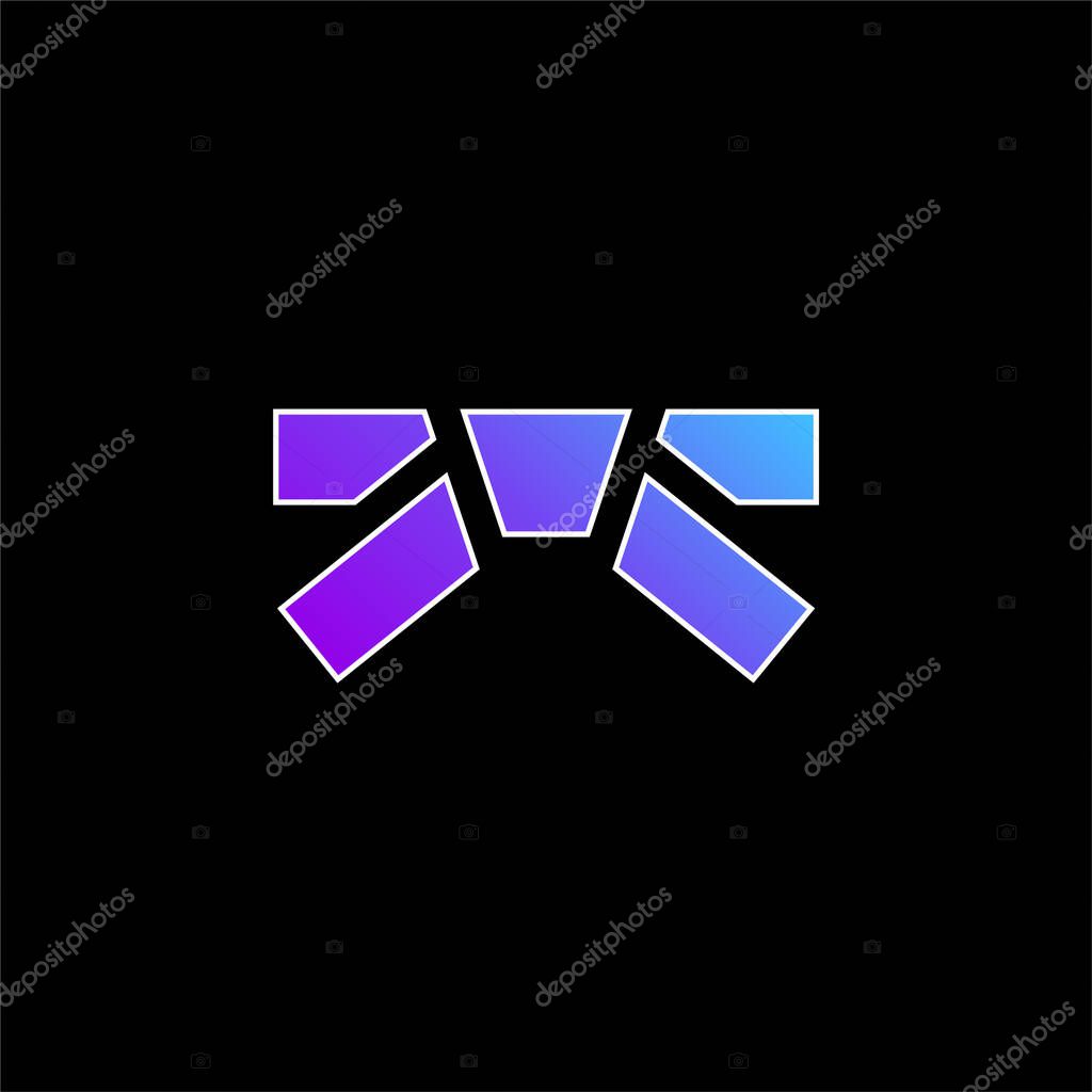 Belt blue gradient vector icon