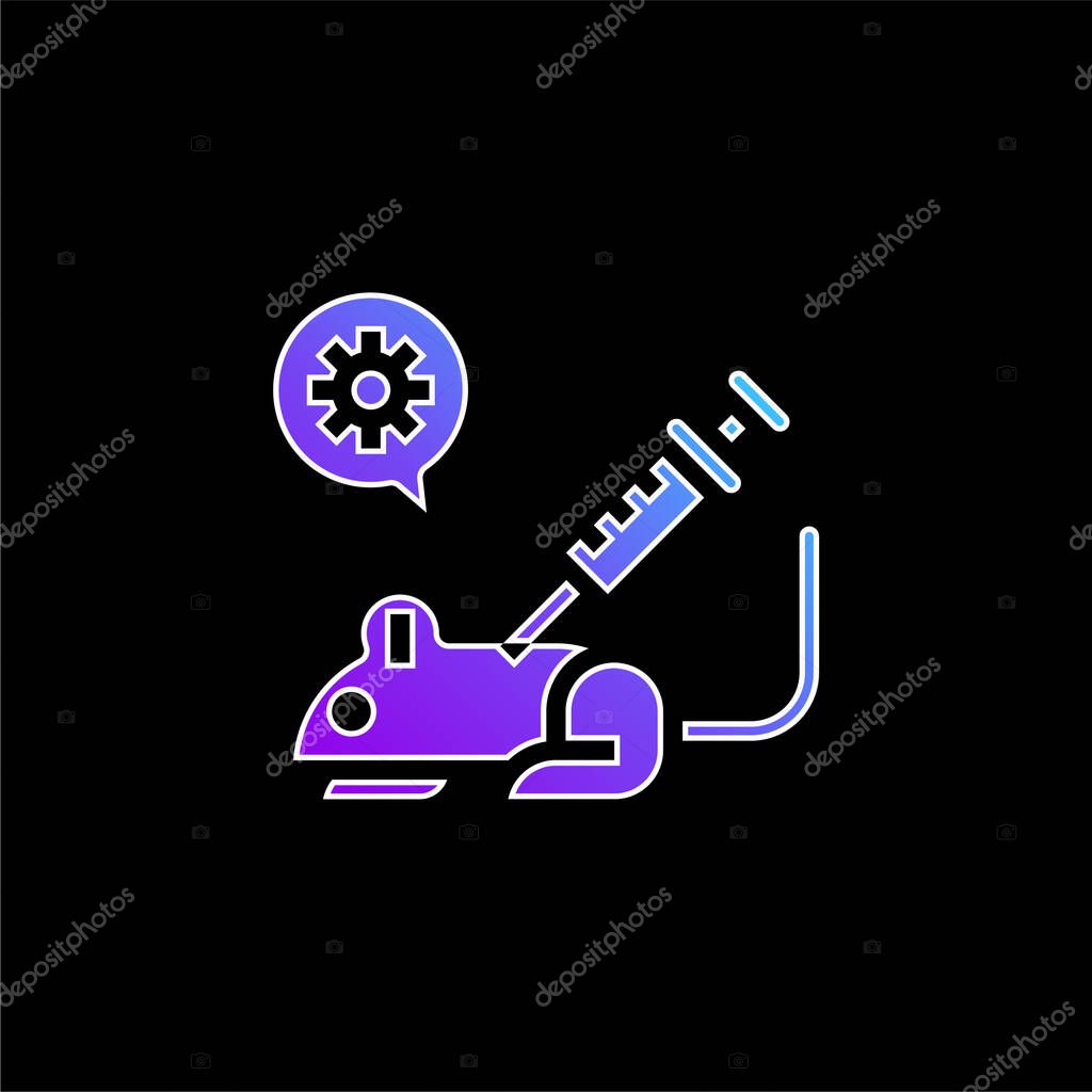 Animal Testing blue gradient vector icon
