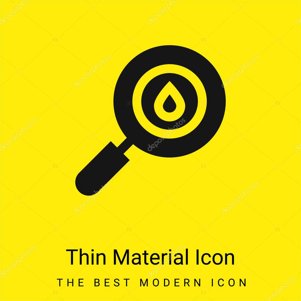 Blood Test minimal bright yellow material icon